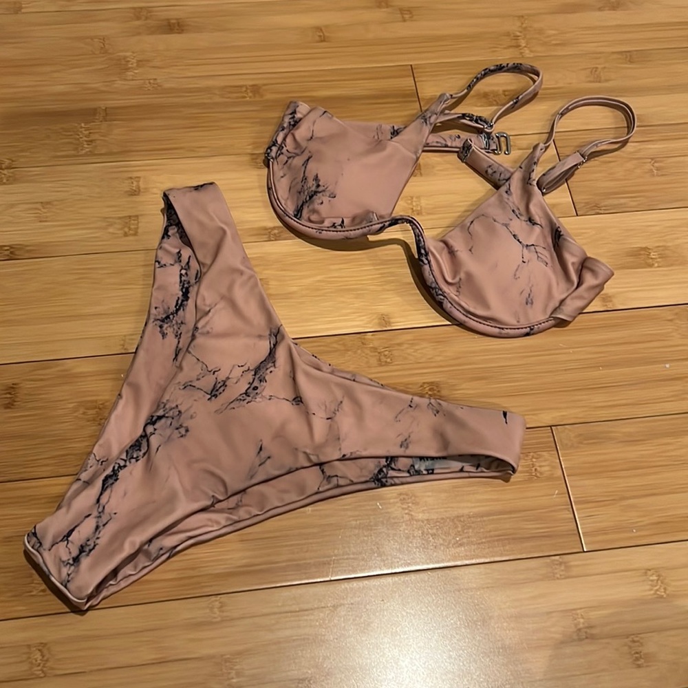 SHEIN Marble Bikini - BRAND NEW!